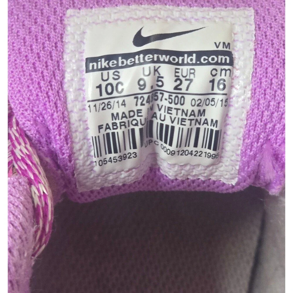 Nike Air Max 90 Pink Running Athletic Shoes Sneakers 724855-500 Size 10c